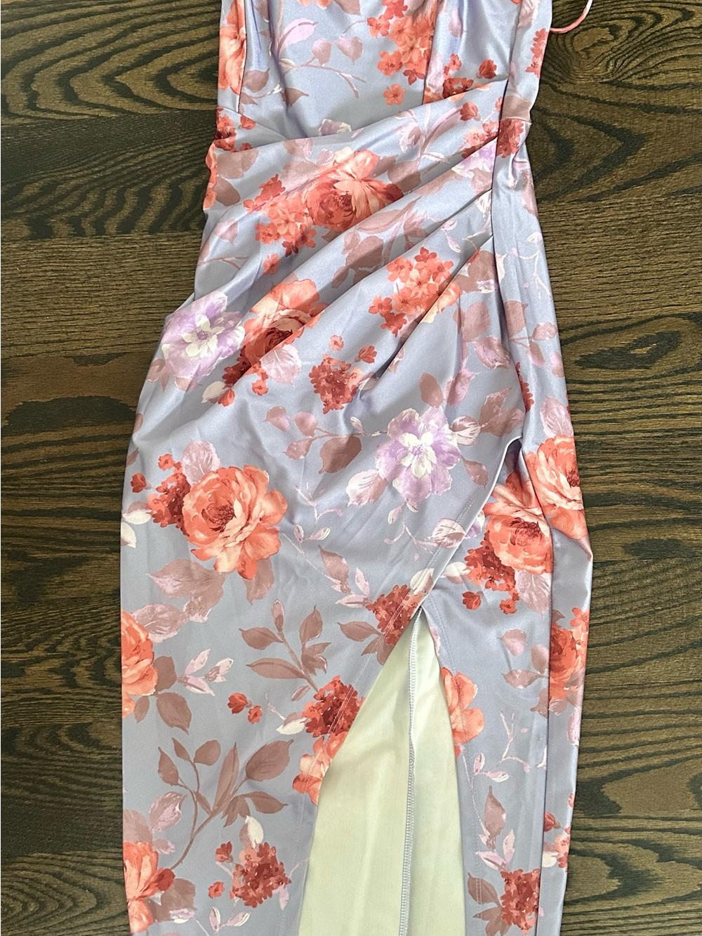 Windsor Lavender dresswith Coral Floral Print